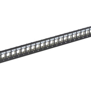 Corning UU001622867  Everon® Copper Datacom VOL  Patch panel 19-inch 1U, flat, 24  ports UTP only, black