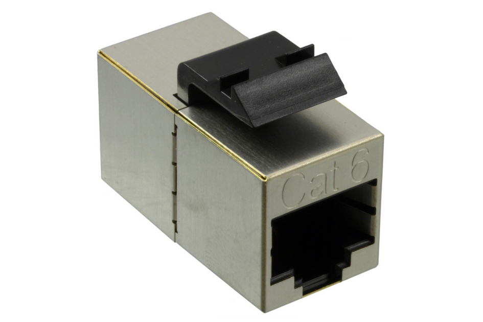 COMMSCOPE 2111124-1 | SL-CPLR-STP-6 SL-Series Coupler, RJ45, Cat6 Shielded, Silver