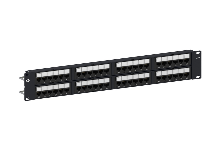 COMMSCOPE 760162818 | UNP-6A-DM-2U-48 Unshielded Distribution Module Panel, Cat 6A, 2U, 48 port, Black