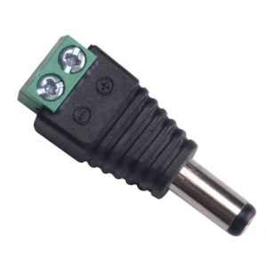 1 DC 5.5*2.1mm Male Plug Connector and Screw Terminal Power Adapter for CCTV Cameras or LED Strip
