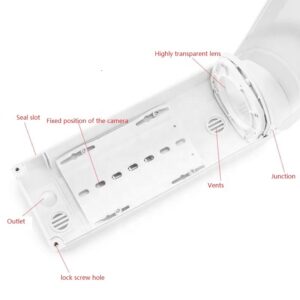 1 Outdoor Plastic CCTV Housing and Bullet Cctv Camera Housing and Waterproof Outdoor Enclosure for Bullet Cameras