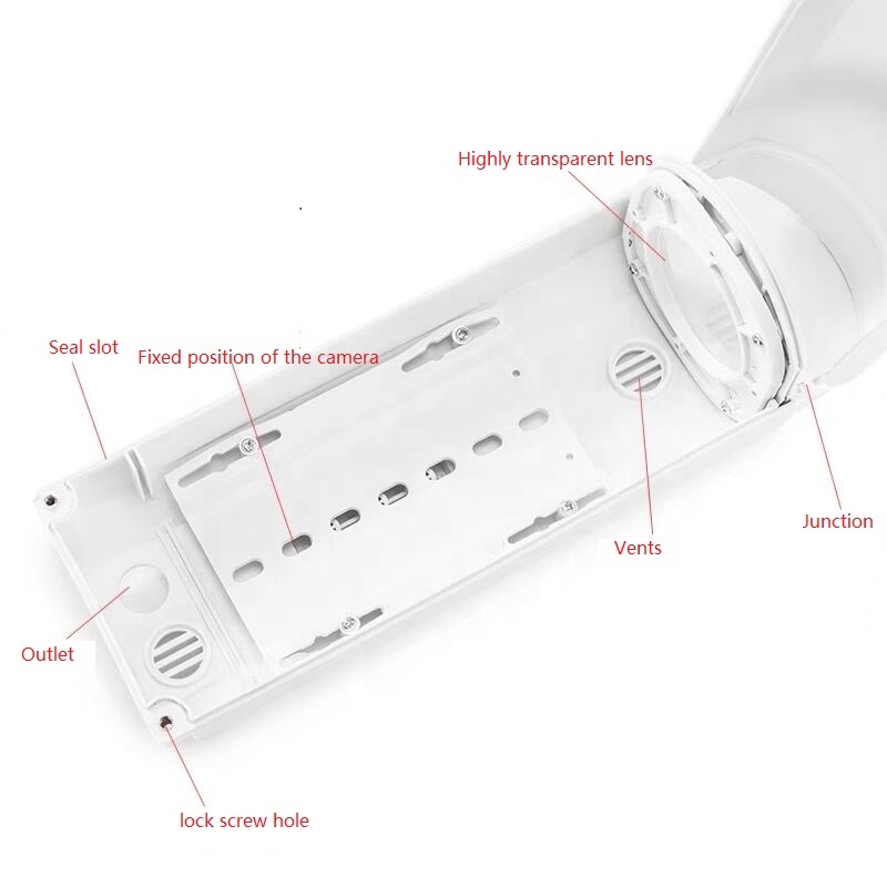 1 Outdoor Plastic CCTV Housing and Bullet Cctv Camera Housing and Waterproof Outdoor Enclosure for Bullet Cameras