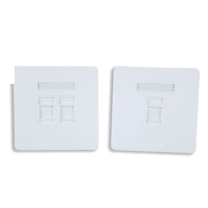 Cat6A/Cat5e RJ45 Faceplate