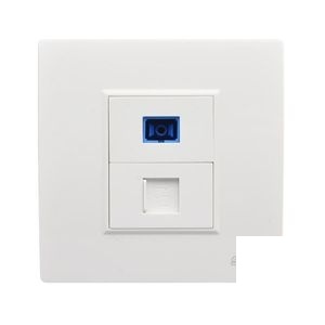 Wall Mount 86 Type Single/Dual Port RJ45 Faceplate