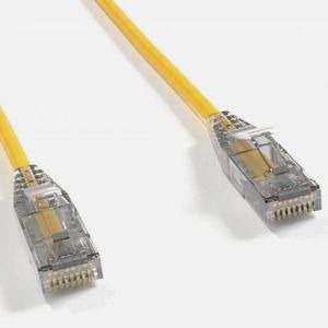 Snagless Cat6A Ethernet Cable, Clear RJ45 Boot For Data Center