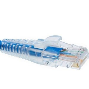 Crimp Modular Plug With Boot For Solid Or Stranded UTP Network Cable