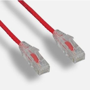 Custom Length Cat6A UTP Patch Cord Clear Boot