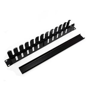 1U 12-Slot Metal Cable Organizer