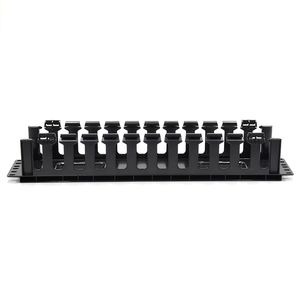 2U 12-Slot Plastic Cable Organizer