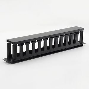 1U 12-Slot Plastic Cable Organizer