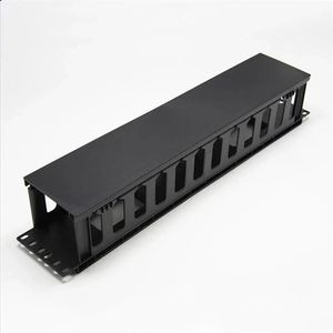 2U 12-Slot Metal Cable Manager