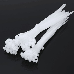 Self-Locking Nylon 66 Cable Tie 4.8x150mm 6 Inch White Plastic Tie Straps