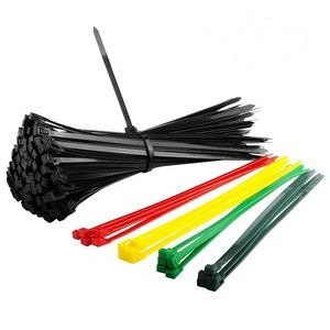 PA66 Cable Tie Black / White Plastic Fasteners for Bags