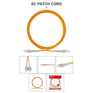Simplex SC/APC 9/125 Single Mode Fiber Optic Jumper- 0.9mm PVC Jacket SC Patch Cord