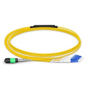 MPO Female To Female 24 Fibers OS2 Single-Mode Fiber Optic Patch Cord