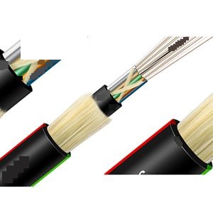 Outdoor Aerial ADSS G652D 24 Core Fiber Fiber Optic Cable