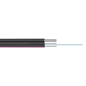 1/2/4 Core Outdoor Drop Fiber Optic Cable FTTH Sreel Wire Drop Cable