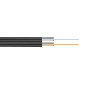 Flat Drop Steel Wire G657A FTTH Fiber Optic Drop Cable 1 Core