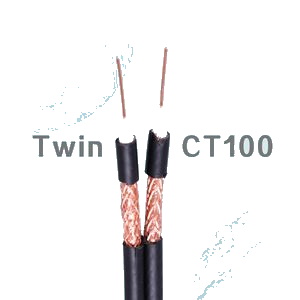 Ct100 75ω Coaxial Cable 10MM Copper Conductor For CCTV & Satellite