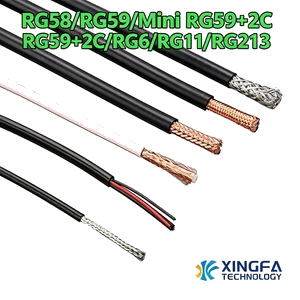 Full Series 50ω 75ω Rg Rf Coaxial Cable CCTV Antenna Wire