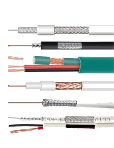 CCTV Cable RG592C Coaxial Cable With Power Cable For Video Surveillance Systems