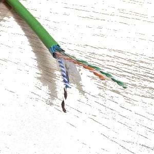 Cat6a Ftp Network Lan Cable 2pair With Power Cable CCTV Ip Camera