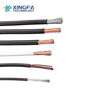 Coaxial Cable 75ohm RG6 For CCTV Cable Black Jacket CU Braiding