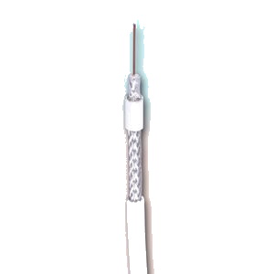 Coaxial Cable 75ohm RG59 For CCTV Cable White Jacket Al Braiding