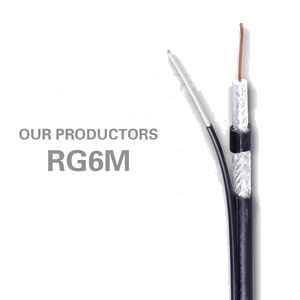 CCTV Cable 75ohm Rg Coaxial Cable Series RG6 With Message (with Steel) Outdoor