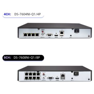 Hik NVR H.265 76 Series 4CH 8CH 16CH 32CH PoE 4K Network Video Recorder DS-7616NXI-K2/16P DS-7604NI-Q1/4P DS-7608NXI-K2