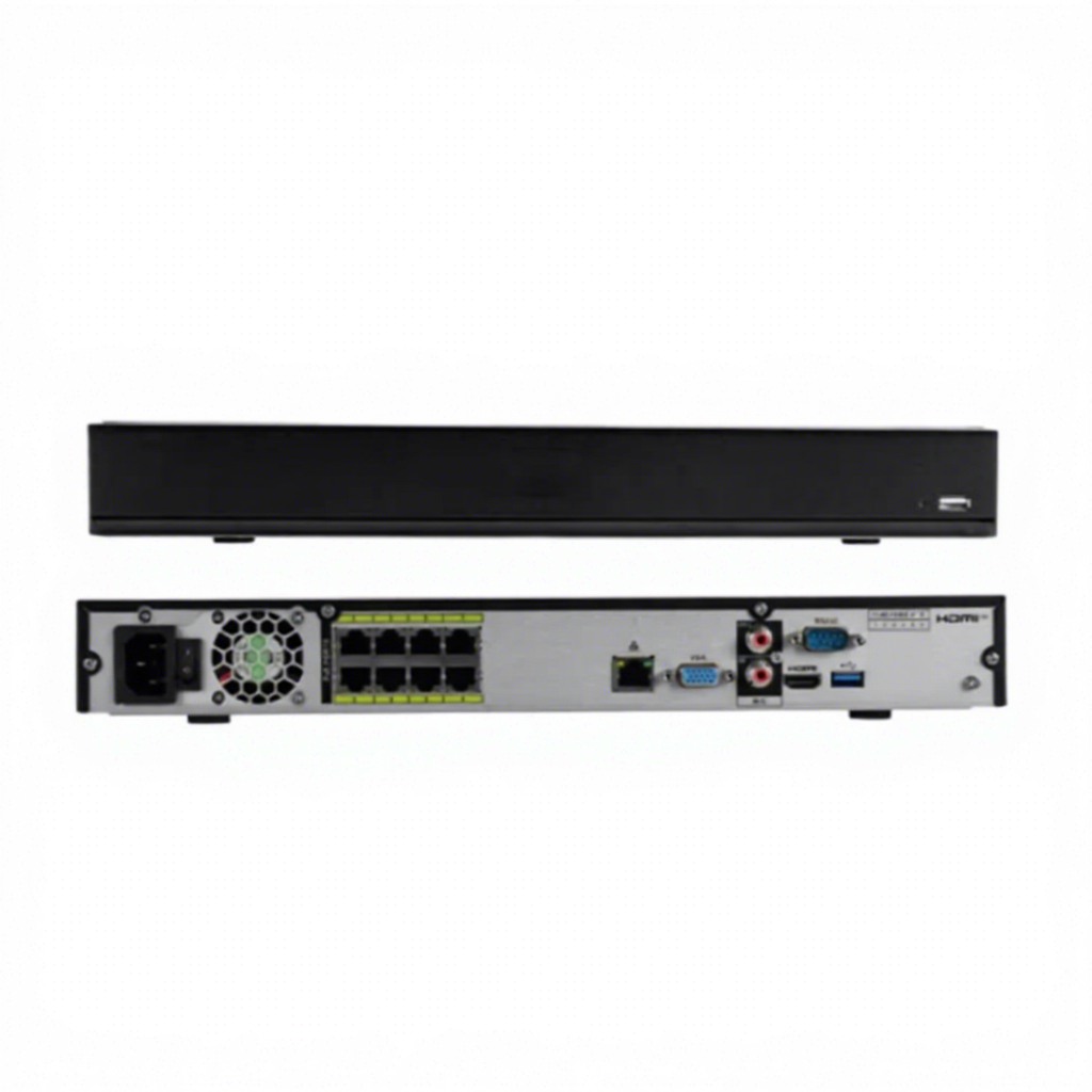 Nvr5208-8p-xi 8CH Wizmind AI NVR 8poe 512mbps 4K Output 1u 2 HDDS Solar Power COST-EFFECTIVE Video Recorder