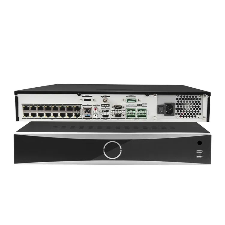 Stock DS-7732NXI-I4/16P/S Intelligent Analytics 32 Channels 1.5u 16 PoE 16 Tb Acusense 4K H.265 NVR With Facial Recognition