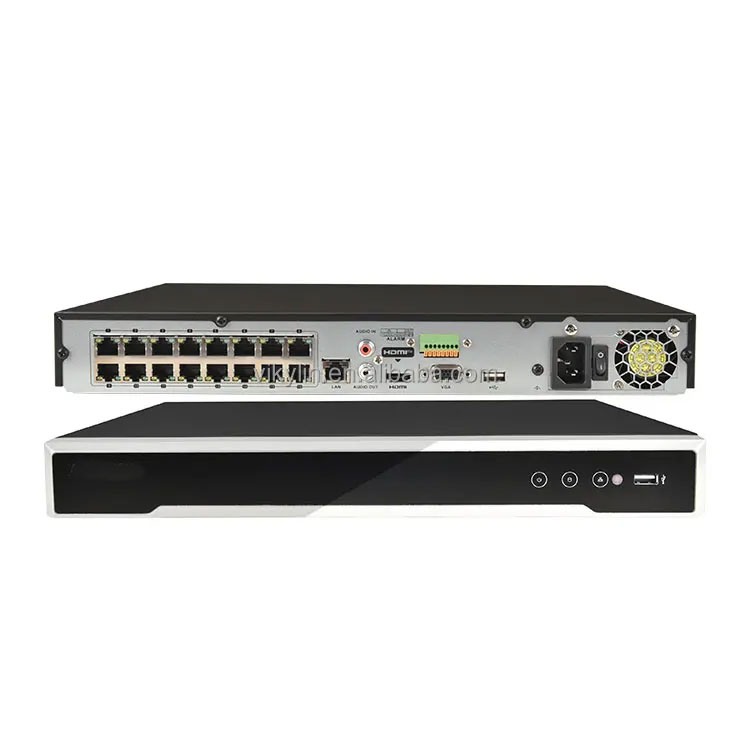 Hik NVR H.265 8CH 16CH 32CH Motion Detection 4K PoE NVR Face Detection 2sata Max 16TB Acusense Smart Network Video Recorder