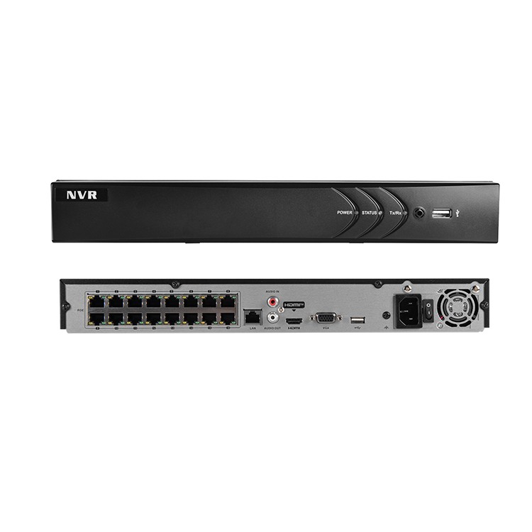 16-channel Acusense DS-7608NI-Q2/8P 1u K Series 4K NVR AI Face Recognition Human Face Capture H.264/h.265 Compression 10TB