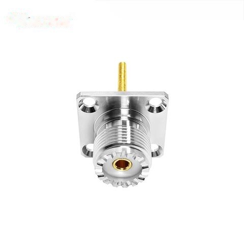 WODF Supply UHF Female Jack SO239 4 Hole Flange Panel Screw 25mm Rf Connector UHF in Stock (rf) Coaxial Coax Connectors