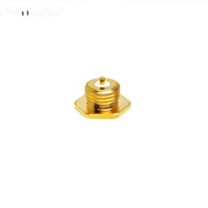 RF Coaxial Connector MMBX Female Bulkhead Panel Mount Solder Receptacle, 50 Ohm, DC-6GHz Snap-On for PCB Mount