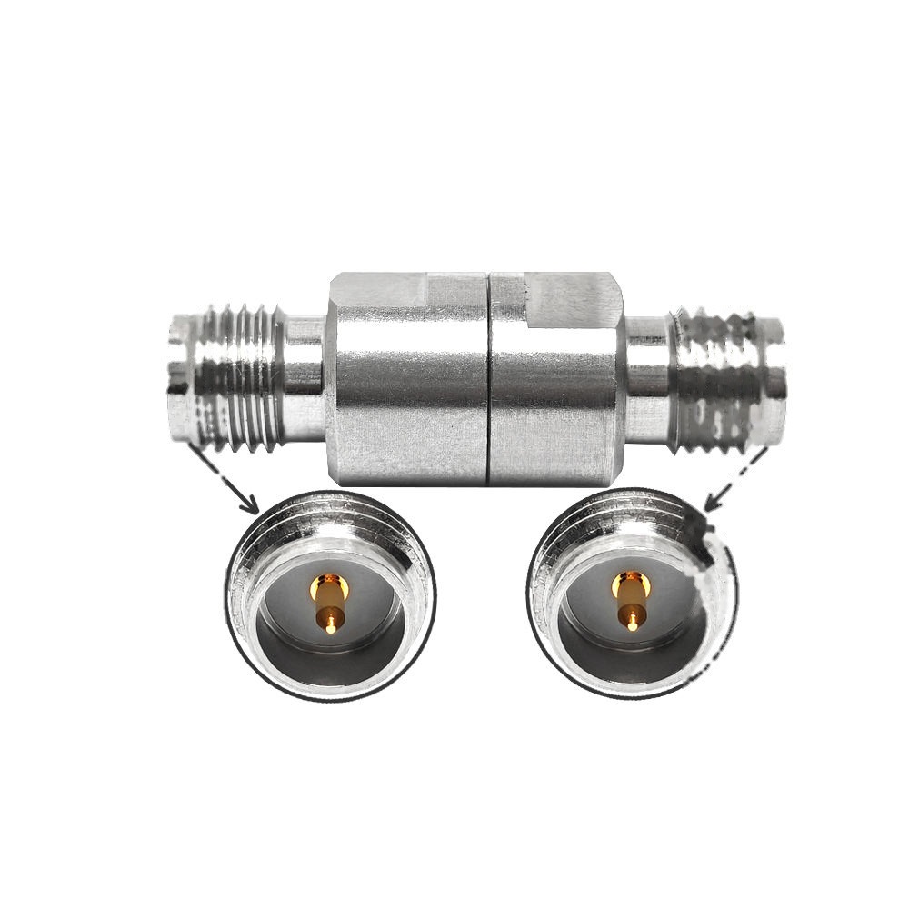 RP SMA Female to Female Adapter 18GHz Stainless Steel Barrel Connector for WiFi Antenna 4G Router and RF Test Equipment