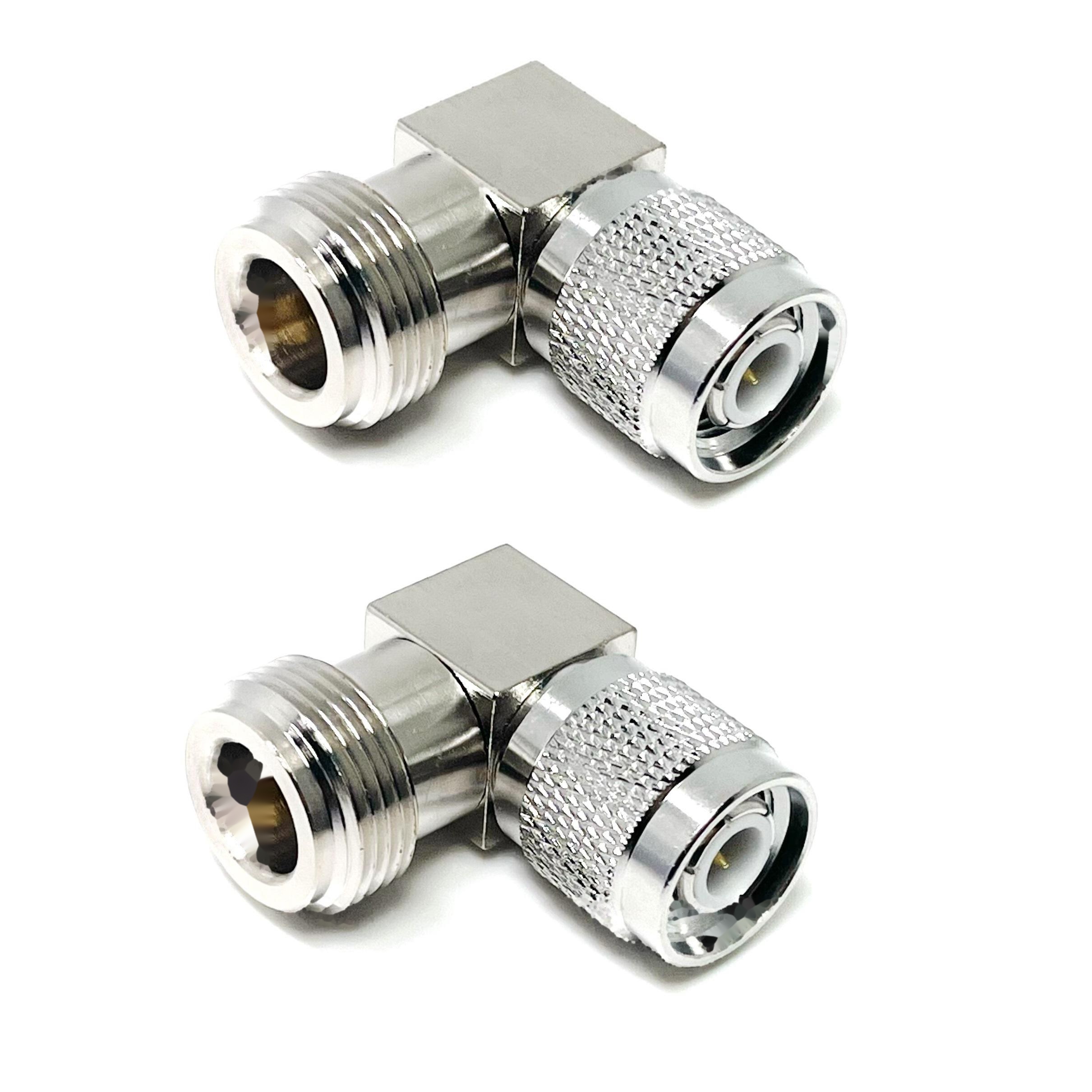 90 Degree TNC Male Plug M to Type N Female F Jack Right Angle RA Adapter RF Coax Adapters Connector for GNSS GPS Radio Antenna