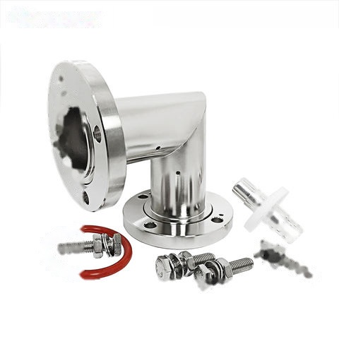 Waterproof EIA Flange Rf Coaxial Connector RF Adapter Connector 1-5-8 EIA to 1-5-8 EIA Flange Right Angle Adapter Connector