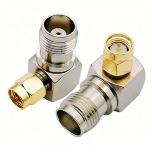 Nickel/ Gold Plating Brass TNC Female Jack to SMA Male Right Angle R/A 90deg RF Adapter RF Coaxial Coax Connectors Adaptors