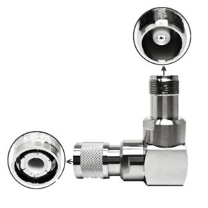HN Male Right Angle to HN Female Adapter High Power Low PIM for Broadcast Transmitter Base Station Antenna