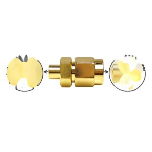 SMP Male to SMA Male Adapter 50 Ohm Low VSWR Gold Plated for Test Equipment Microwave Module & 5G System