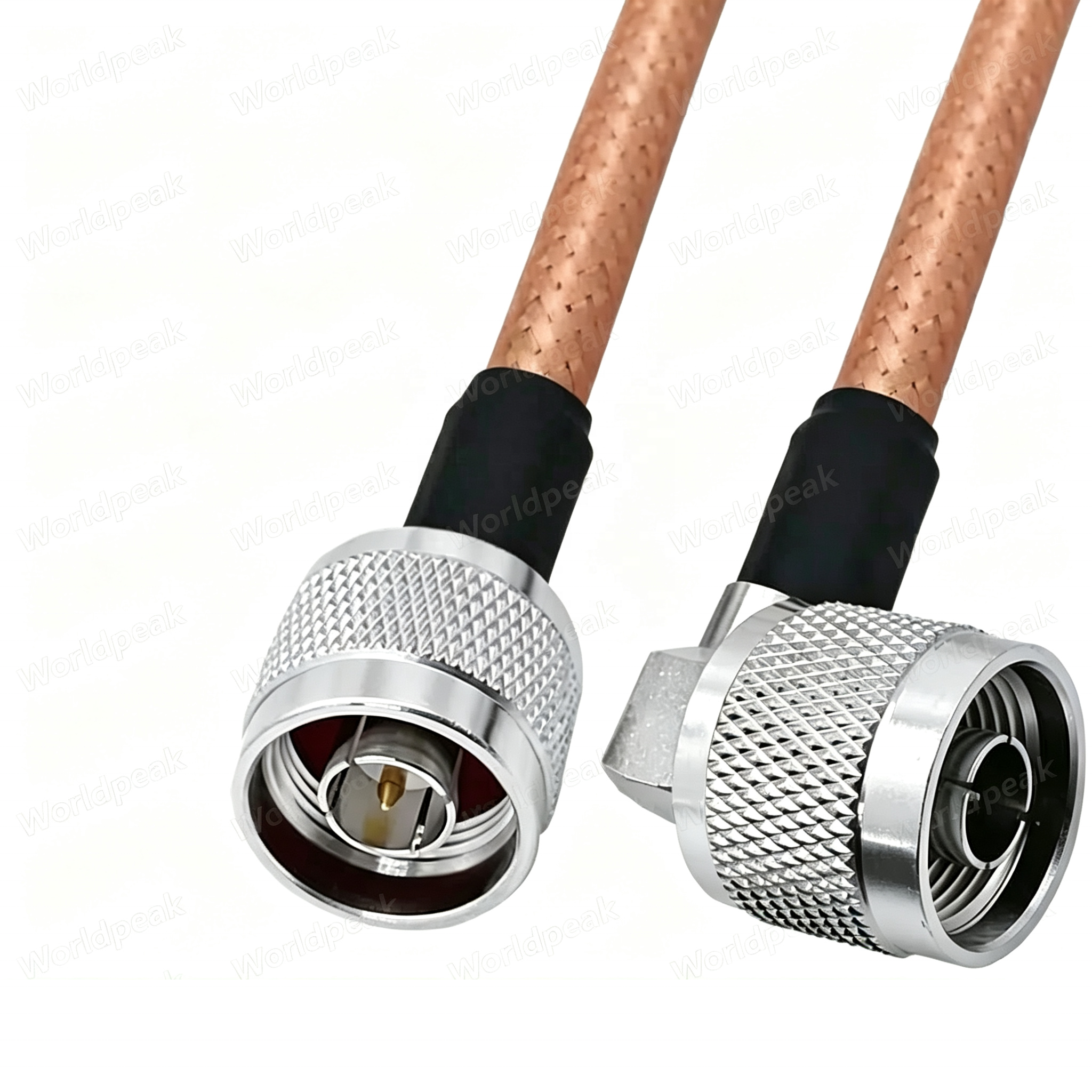 RG316 Coaxial Cable Assembly N Male Plug to N Male Right Angle 90deg Adapter Connector RG316U RG142 RG400 Pigtail RF Patch Cable