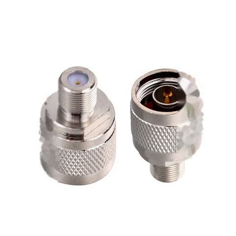 Brass Nickel Plated PTFE Insulated RF Coaxial Adapter N Male to F Female N Adaptor 50/75 Ohm