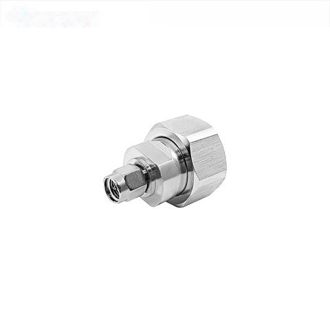 50Ohm Low PIM RF Coaxial Connector 4.3-10din Male Mini DIN to SMA Plug Straight Adapter for 4G 5G Base Station