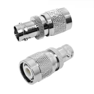 Brass Connectors 50 Ohm Q9 BNC Male Plug to TNC Female Jack TNC Macho to BNC Hembra RF Coax Coaxial Adapter Converter in Stock