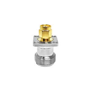 WODF SMA Male Plug to N Female Jack Panel Mount RF Adapter with Copper Housing and Contacts