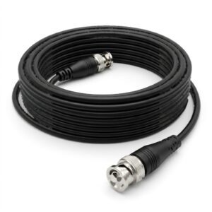 75 Ohm RG59 Coaxial Cable Plug and Play BNC Male to Male Connectors Ready Made PVC Video Wire for CCTV Camera Monitoring DVR AHD