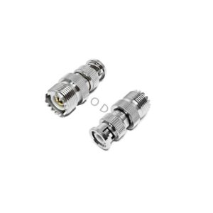 50Ohm Straight RF Connector SO239 UHF Female to BNC Male Coaxial Adapter for Ham Radio Antenna Analyzer CB Equipment