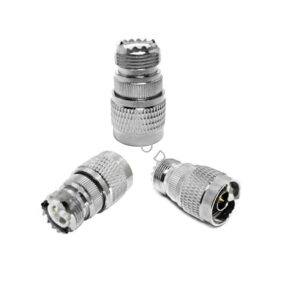 Directly 50ohm RF Coaxial Cable Connector Adapter UHF Female Jack to N Male Plug Coax Adapter